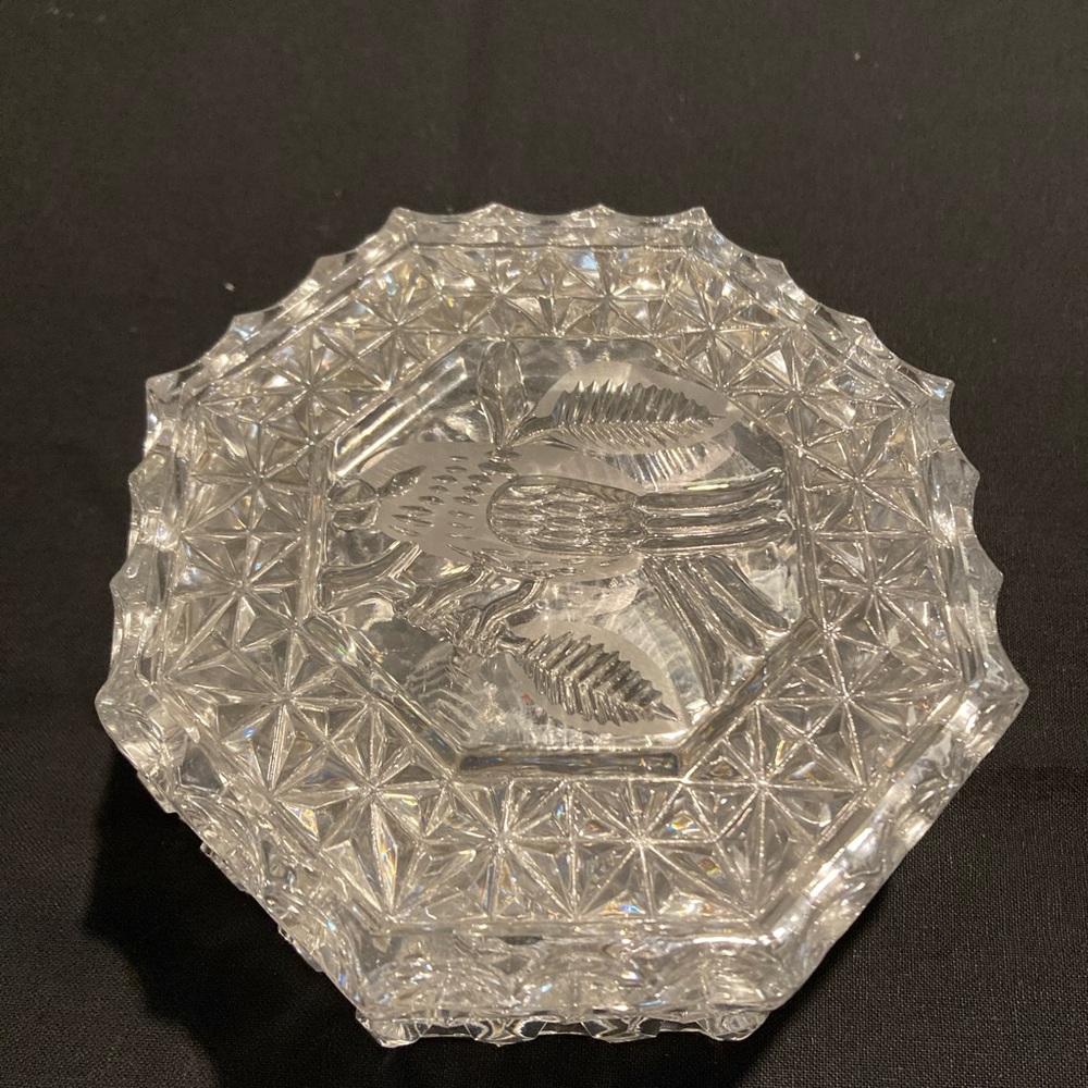 Elegant Clear Glass Trinket Box